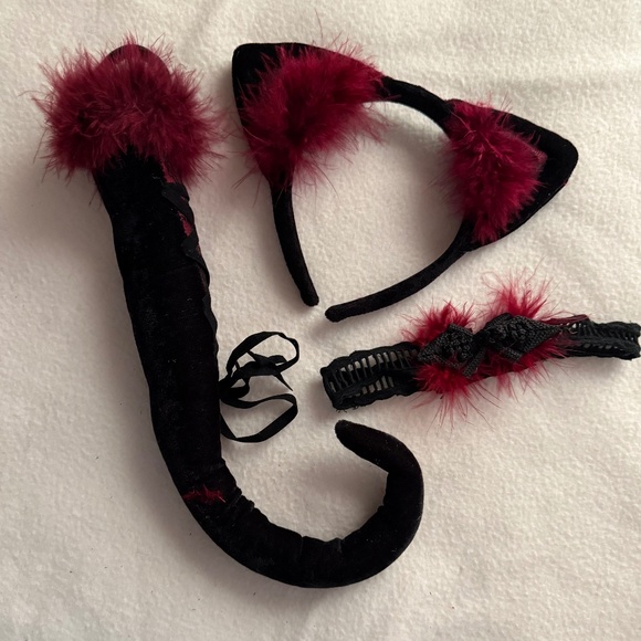 Cat Costume Accessories, NWOT, Adult or Teen-velvet padded tail is 16” long - Picture 1 of 3